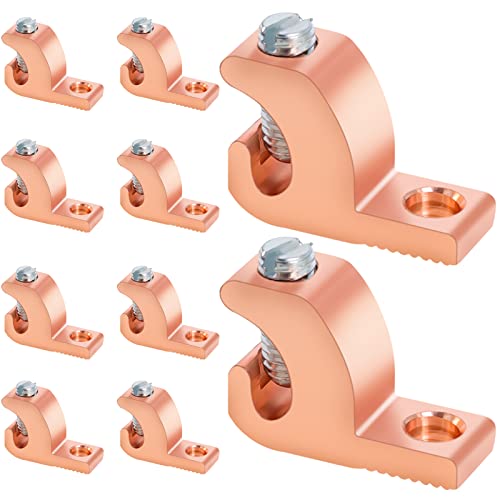 10 Packs Pool Bonding Lug with High Conductivity Copper Alloy, 4-14 Wire Range