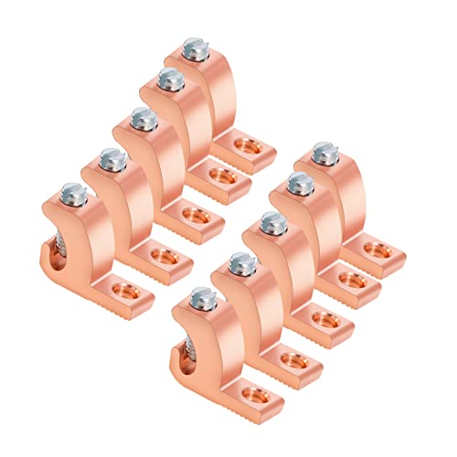 10 Packs Pool Bonding Lug with High Conductivity Copper Alloy, 4-14 Wire Range