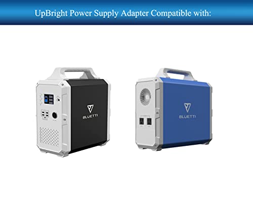 UpBright AC/DC Adapter Compatible with MAXOAK Bluetti Portable Power Station EB120 EB150 1200Wh 1500Wh 1000W Lithium Battery Solar Generator DC16V-60V Power Supply Cord Cable Battery Charger Mains