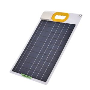 amikadom #x87h3h handle monocrystalline solar panel fast charging 30w dual usb type-c dc portable power generation outdoor travel 12v