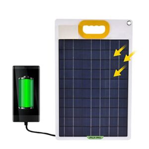 Amikadom #X87H3H Handle Monocrystalline Solar Panel Fast Charging 30W Dual USB Type-C Dc Portable Power Generation Outdoor Travel 12V