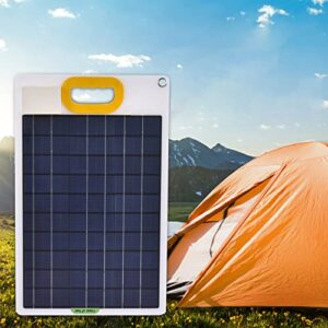 Amikadom #X87H3H Handle Monocrystalline Solar Panel Fast Charging 30W Dual USB Type-C Dc Portable Power Generation Outdoor Travel 12V