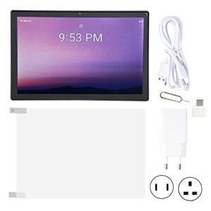 Huleo 4G LTE Tablet, 10.1 inch IPS LCD 100-240V 4G LTE 64GB Tablet for Work EU Plug