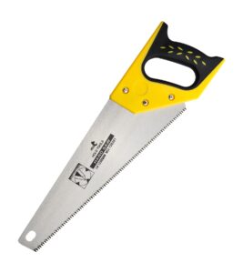 dowell 14 in hand saw - 11 tpi fine cuts wood saw perfect for sawing, trimming, gardening, cutting wood, drywall, plastic pipes, sharp blade - crosscut saw, hy041107