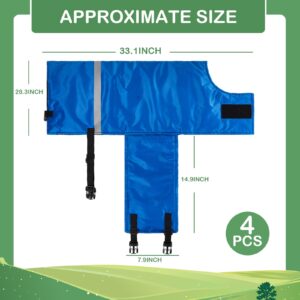 Dunzy 2 Pcs Calf Coat Calf Jacket Calf Warming Blanket Waterproof Windproof Calf Saver (Blue,Classic Style)