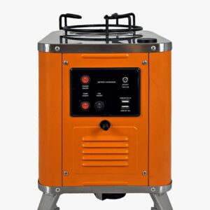 Drifters Portable Thermo-Electric Camp Stove for Wood, Pellet, Charcoal Cooking with Built-In Electricity Generator, 6000 mAH Battery and USB Plugs