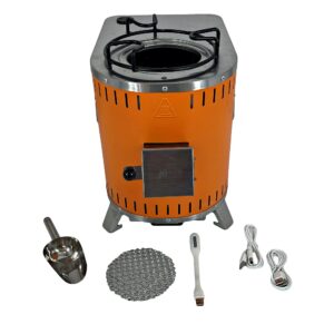 Drifters Portable Thermo-Electric Camp Stove for Wood, Pellet, Charcoal Cooking with Built-In Electricity Generator, 6000 mAH Battery and USB Plugs