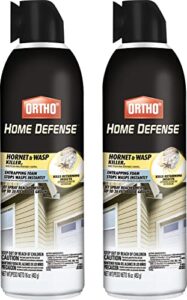 ortho home defense hornet & wasp killer with entrapping foam and jet spray, 16 oz. (2-pack)