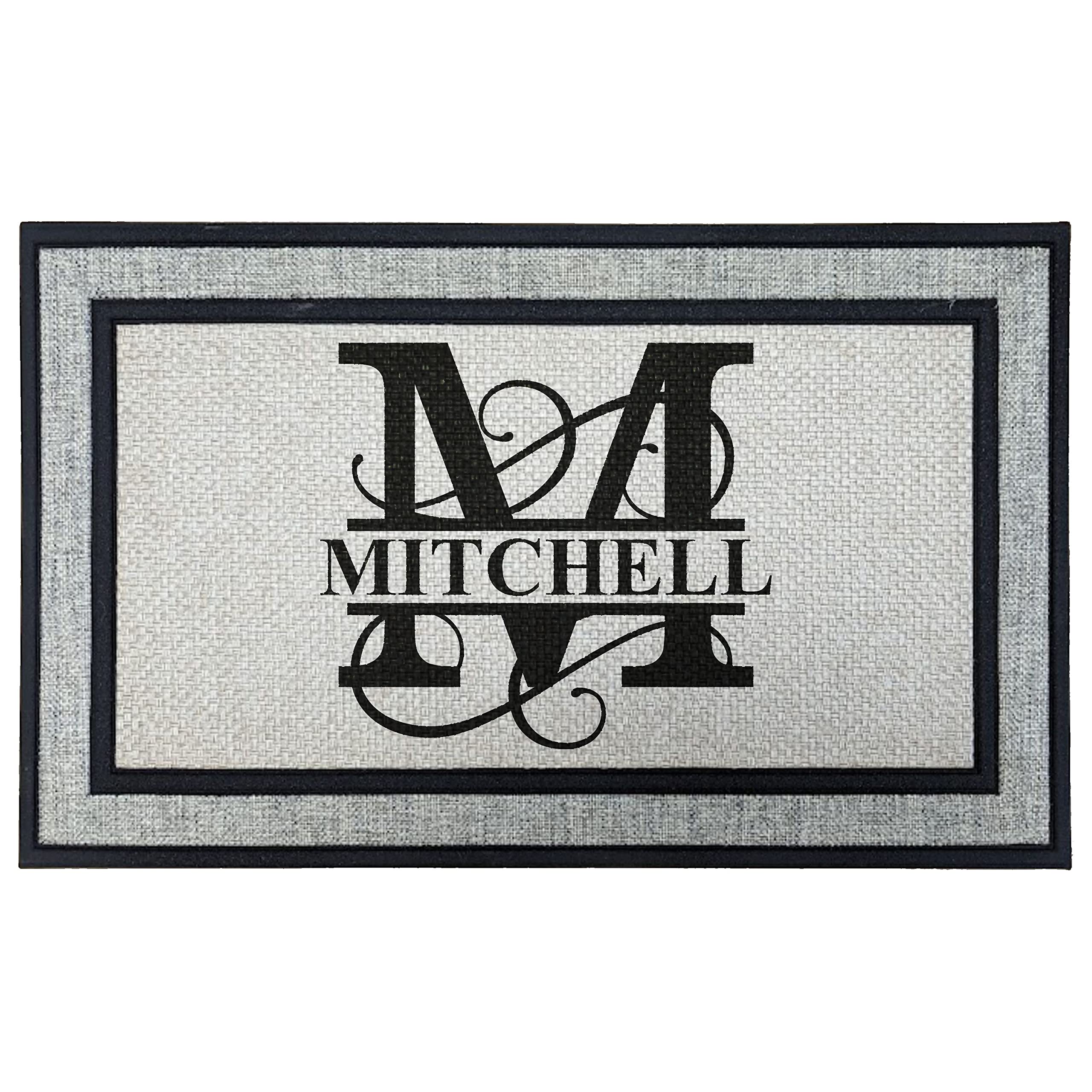 Personalized Monogram 18"x 30" Custom Doormat Door Mat For Front Door