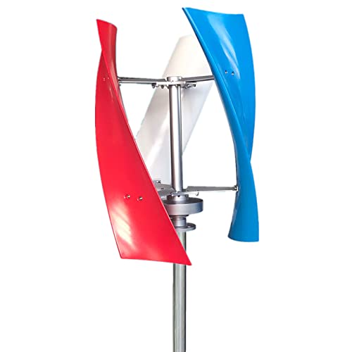 Gdrasuya10 Wind Turbine Generator 450W 12V DC with 3 Blades Wind Vertical Axis Turbine Generator AC Permanent Magnet Generator Wind Turbine Kit with Controller for Hybrid Wind Solar System