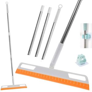 multifunction magic broom sweeper,squeeze silicone broom sweeping,detachable floor squeegee glass wiper,pet hair remover,scraping broom for bathroom,window, bathroom, kitchen, tile cleaning