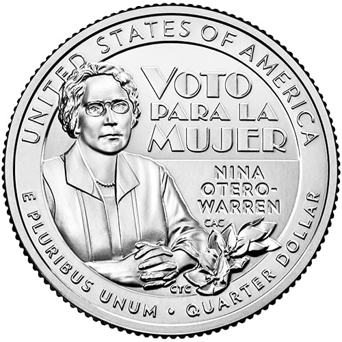 2022 P,D,S BU American Women Quarter Nina Otero-Warren Quarter Choice Uncirculated US Mint 3 Coin Set