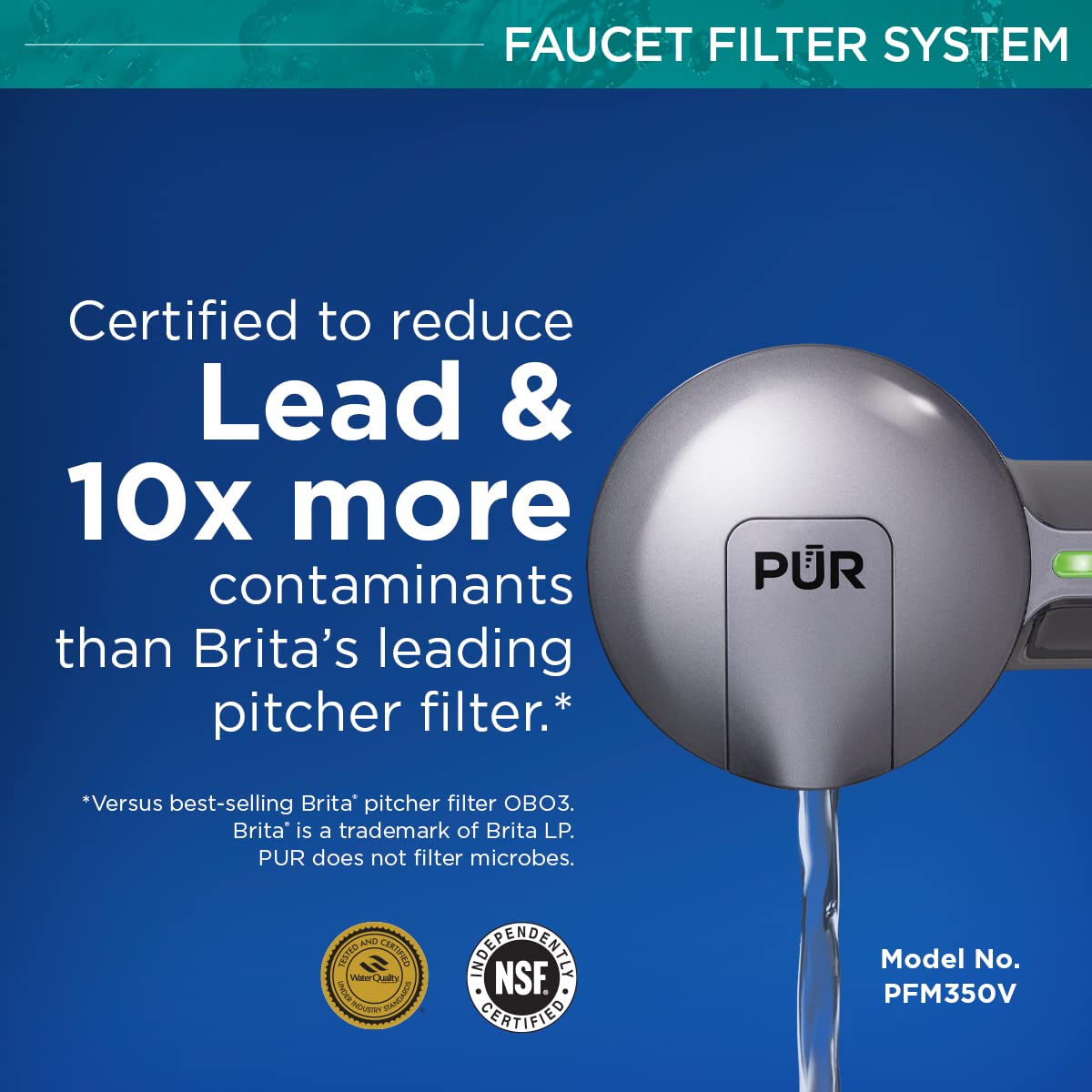 PUR Faucet Mount Water Filtration System Bundle with Replacement Filters (2-Pack)