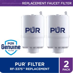 PUR Faucet Mount Water Filtration System Bundle with Replacement Filters (2-Pack)