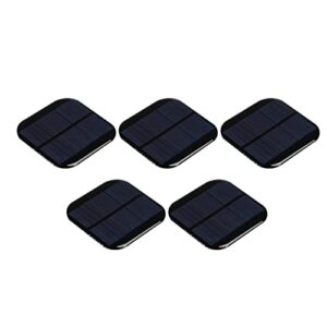 meccanixity mini solar panel cell 5.5v 130ma 0.715w 72mm x 72mm for diy electric power project pack of 5