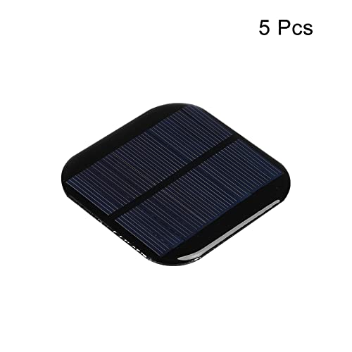 MECCANIXITY Mini Solar Panel Cell 5.5V 130mA 0.715W 72mm x 72mm for DIY Electric Power Project Pack of 5