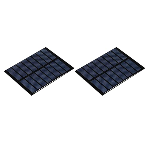 MECCANIXITY Mini Solar Panel Cell 4V 200mA 0.8W 100mm x 80mm for DIY Electric Power Project Pack of 2