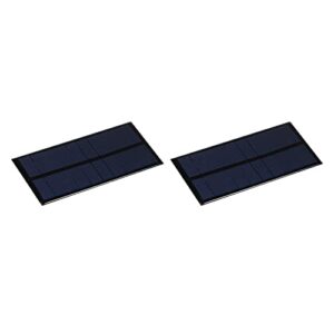 meccanixity mini solar panel cell 5v 200ma 1w 130mm x 60mm for diy electric power project pack of 2