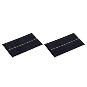 meccanixity mini solar panel cell 6v 160ma 0.96w 110mm x 60mm for diy electric power project pack of 2