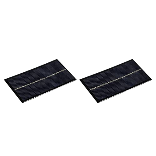 MECCANIXITY Mini Solar Panel Cell 6V 160mA 0.96W 110mm x 60mm for DIY Electric Power Project Pack of 2