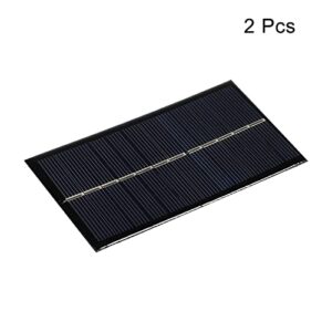 MECCANIXITY Mini Solar Panel Cell 6V 160mA 0.96W 110mm x 60mm for DIY Electric Power Project Pack of 2