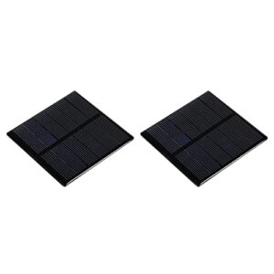 meccanixity mini solar panel cell 3v 210ma 0.63w 70mm x 70mm for diy electric power project pack of 2