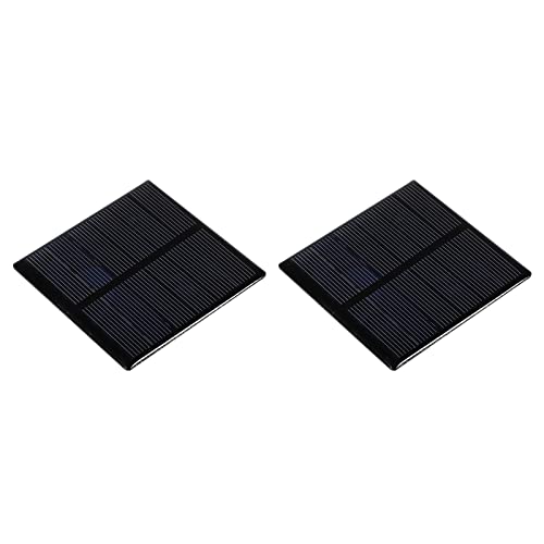 MECCANIXITY Mini Solar Panel Cell 3V 210mA 0.63W 70mm x 70mm for DIY Electric Power Project Pack of 2