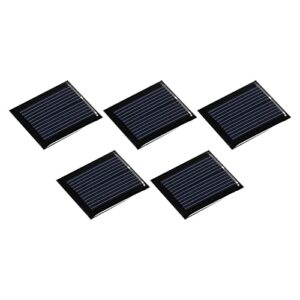 meccanixity mini solar panel cell 1v 80ma 0.08w 30mm x 25mm for diy electric power project pack of 5