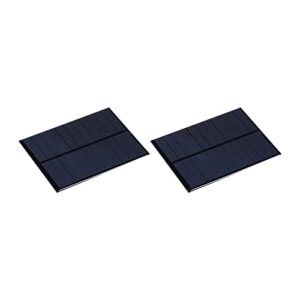 meccanixity mini solar panel cell 5.5v 200ma 0.8w 110mm x 80mm for diy electric power project pack of 2