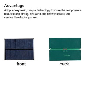 MECCANIXITY Mini Solar Panel Cell 5.5V 200mA 0.8W 110mm x 80mm for DIY Electric Power Project Pack of 2