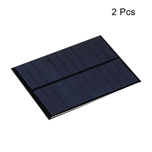 MECCANIXITY Mini Solar Panel Cell 5.5V 200mA 0.8W 110mm x 80mm for DIY Electric Power Project Pack of 2