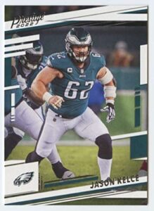 2022 prestige nfl #239 jason kelce philadelphia eagles official panini trading card (stock photo shown, card is straight from pack and box in near mint to mint condition)