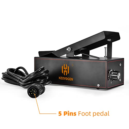 HZXVOGEN TIG Welding Foot Pedal Remote Amperage Controller Foot Pedal Switch Remote Current Controller 5 Pins TIG Pulse AC DC Welding Machine for 250P AC DC