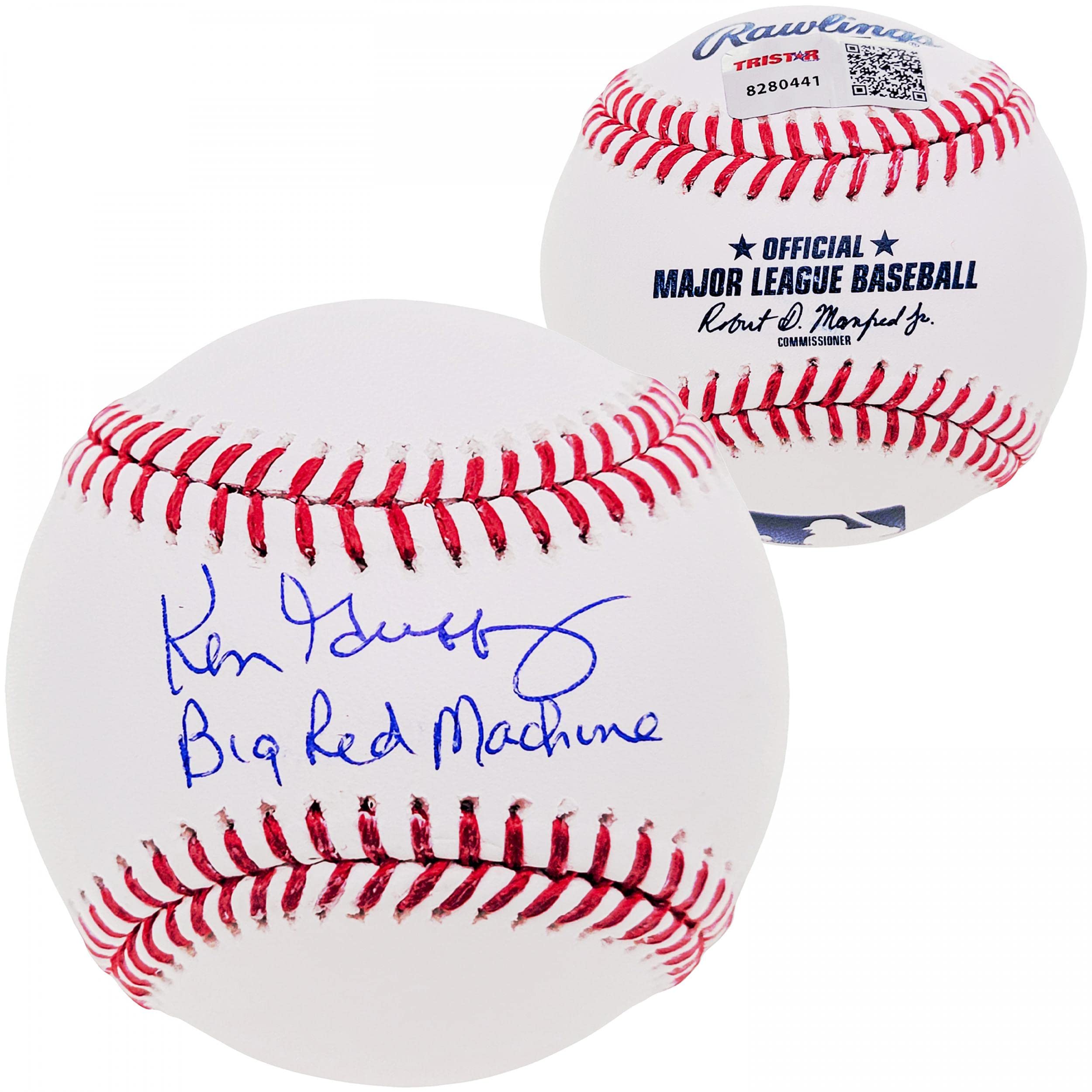 Ken Griffey Sr. Autographed Official MLB Baseball Cincinnati Reds "Big Red Machine" Tristar Stock #207948 - Autographed Baseballs