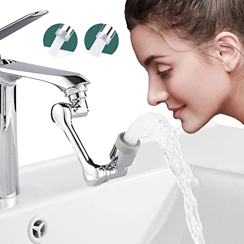 Faucet Extender,1080 Degree Rotating Faucet Extender Large Angle Rotating Robot Arm Nozzle Faucet Adapter, Faucet Aerator, ink Faucet Extender For Gargle and Eyewash