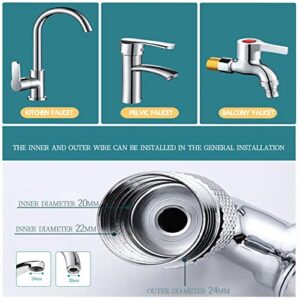 Faucet Extender,1080 Degree Rotating Faucet Extender Large Angle Rotating Robot Arm Nozzle Faucet Adapter, Faucet Aerator, ink Faucet Extender For Gargle and Eyewash