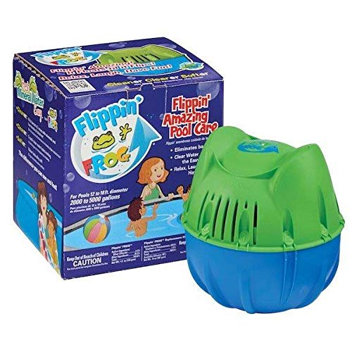 Flippin’ FROG Complete Pool Sanitizing System for Pools 2,000 – 5,000 gallons, Quick and Easy All-in-One Pool Sanitizer uses Low Chlorine Levels and FROG Sanitizing Minerals