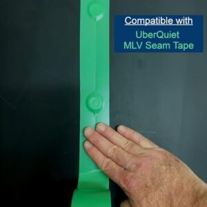 UberQuiet MLV Cap Nails, 1-inch, for Installation of Mass-Loaded Vinyl Noise Barriers, Small (250 pcs)