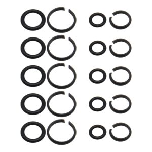 rurbrin 10 sets of 1/2 inch & 3/8 inch impact wrench retainer rings with o-ring, compatible with electric wrench/pneumatic wrench