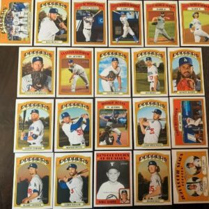 Los Angeles Dodgers 2021 Topps Heritage Series Complete Mint Hand Collated 30 Card Team Set Featuring Mookie Betts and Clayton Kershaw Plus and World Series and Others