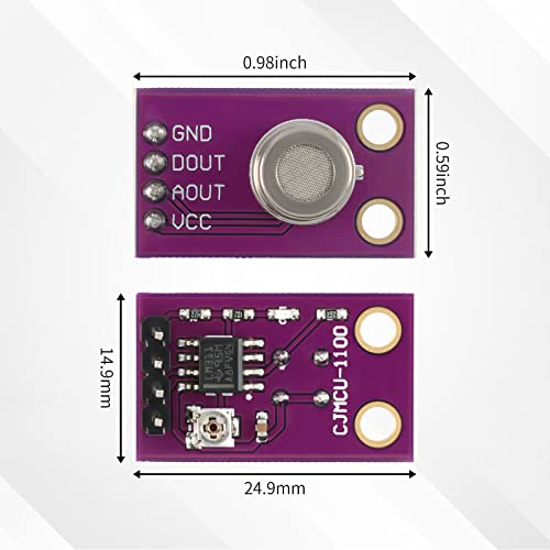 EC Buying MS1100 Gas Sensor, VOCs Sensor for Air Quality, Carbon Dioxide Formaldehyde Monitoring TVOC CO2 Gas Sensor Module, Sensor Arduino I2C