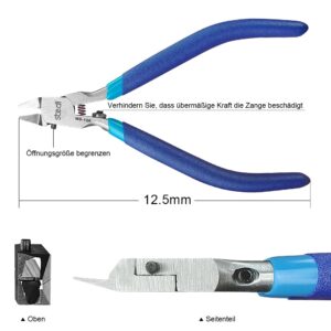 stedi 5-inch Model Nipper, with Ultra-thin Single-edge and Blade Case Plastic Model Tools for Gundam Repairing Plastic Model and Fixing, Blue