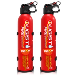 ougist fire extinguisher for home 620ml 2 count,can prevent re-ignition,best suitable for vehicle the house car truck boat kitchen water-based fire extinguisher