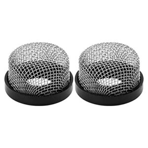 rurbrin aerator screen strainer mesh stainless steel 3/4"- 14 compatible with livewell & baitwell pump, ma-023 screw on industrial plumbing inline strainer-2pcs