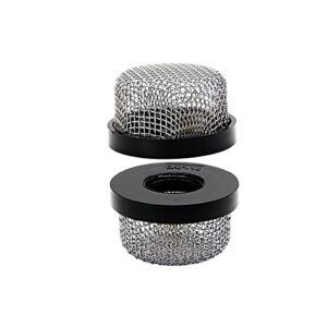 RURBRIN Aerator Screen Strainer Mesh Stainless Steel 3/4"- 14 Compatible with Livewell & Baitwell Pump, MA-023 Screw on Industrial Plumbing Inline Strainer-2PCS