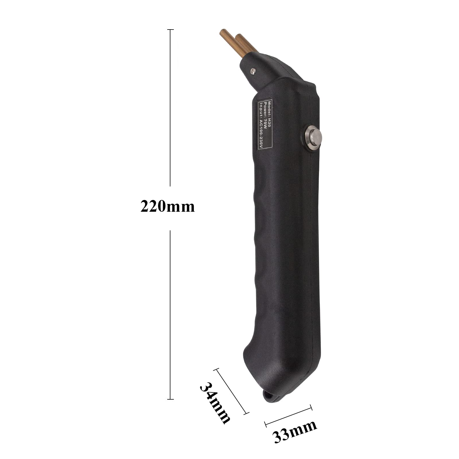 Pakowin Plastic Welder Machine, 70W Handheld Hot Stapler Welding Gun for Car Bumper Repair, with Carry Case and 205 Staples (5 Types)