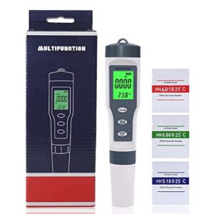 g · peh digital ph meter with atc ph tester,3 in 1 ph tds temp meter, 0.01 resolution high accuracy ph meter for water hydroponics digital pen type tester for household drinking wine aquariums