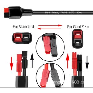 LIXINTIAN 8mm Extension Cable,16AWG 30A to DC 8020 DC Male Adapter Cable for Solar Generator Portable Power Station and Solar Panel-1.5M/4.9Ft