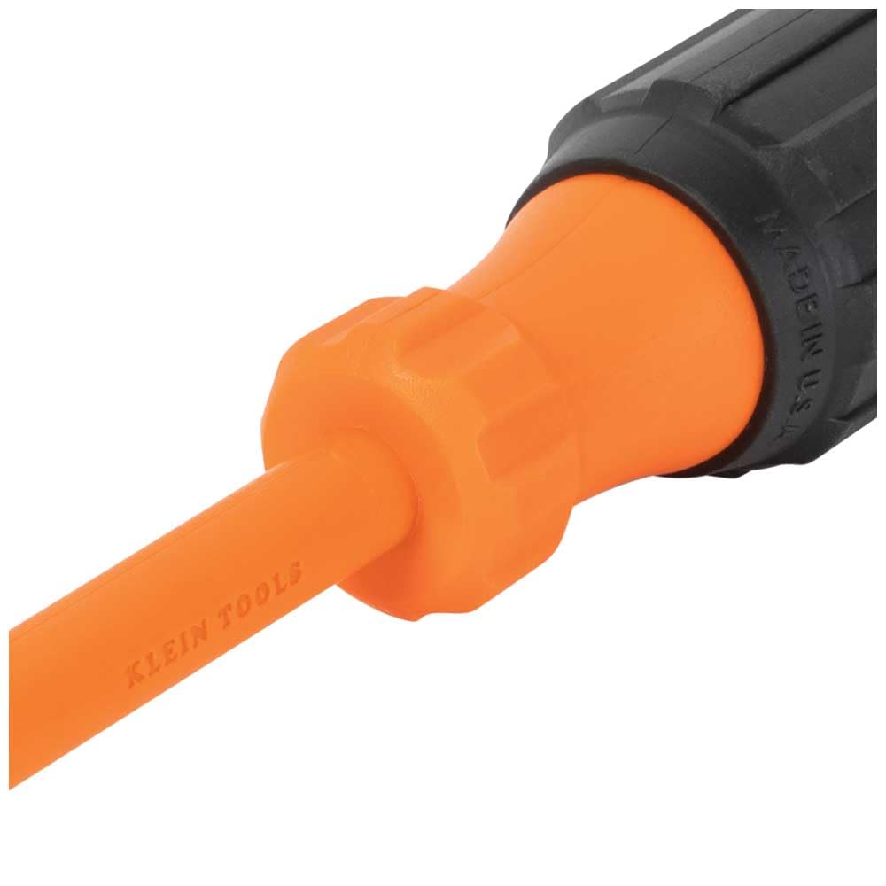 Klein Tools 85076INS Insulated Screwdriver Set features 1000V Screwdrivers, (3) Phillips and (2) Slotted and Square Tips, 6-Piece