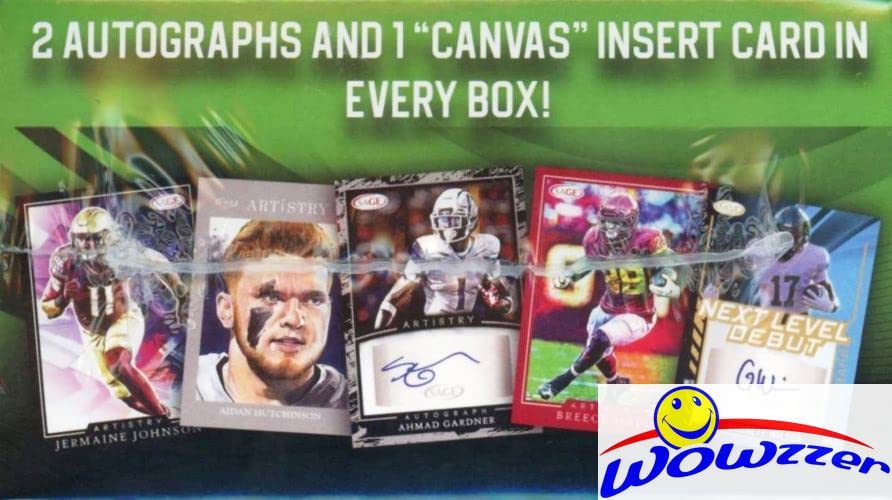 2022 Sage ARTISTRY Football Factory Sealed Blaster Box with (2) AUTOGRAPHS, (70) ROOKIE Cards & CANVAS STOCK INSERT! Look for RC & Autos of Top 2022 Football Draft Picks & Future Picks! WOWZZER!